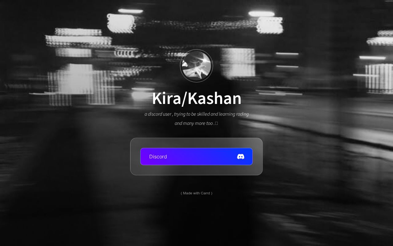 Carrd profile picture for @kashan